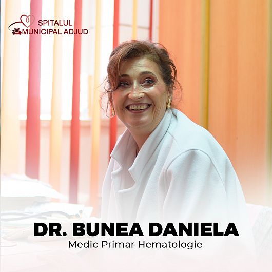 Ai probleme cu sângele? Nu mai pleca din Vrancea! Medic specialist la Adjud.Hematologie la Adjud .Dr. Bunea Daniela ✔️ Diagnostic | ✔️ Tratament | ✔️ Monitorizare