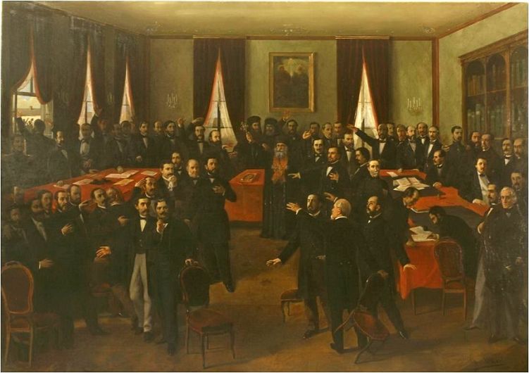 Theodor Aman, Proclamarea Unirii la 24 ianuarie 1859-Foto:Casa de Cultură Odobești