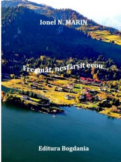 Coperta volumul de povestiri ”Freamăt, nesfârșit ecou”, al scriitorului vrâncean Ionel Marin, apărut la  Editura Bogdania, 2020 