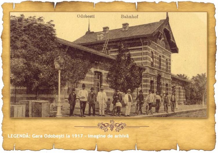 Gara Obobești la 1917.Foto:Foto: http://podgoriivrancene.ro/