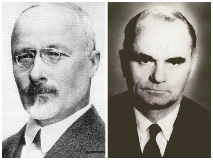 Profesorul universitar Ion Conea (1902-1974)-foto stânga-, apropiat al savantului  Simion Mehedinți ( foto dreapta)