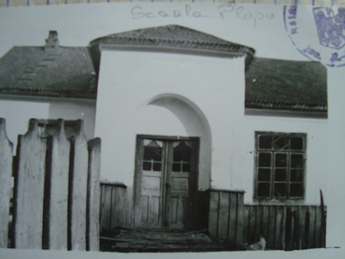 Școala din satul  Plopu 1940