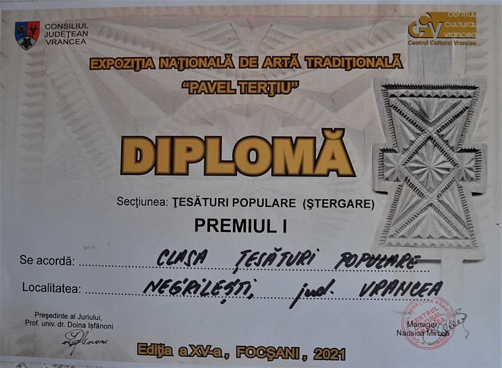 Diploma clasa de Țesături