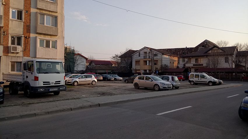 Parcarea din Focșani zona fostei autogări