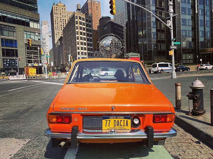 Dacia 1300, vedetă în New York. Sursa foto: Eduard Palaghita