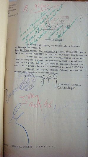 Document din arhiva personală  Dr. Romeo-Valentin MUSCĂ