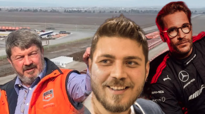 Dorinel Umbrărescu liderul construcțiilor de autostrăzi din România alături de fii săi,  Petru-Răzvan și Alexandru-Teodor 