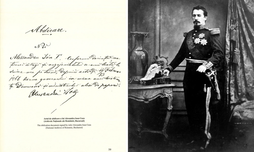 Abdicarea domnitorului Alexandru Ioan Cuza.Foto:historia.ro