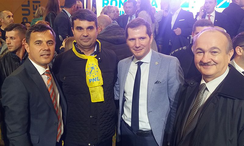David Chiriță, alături de deputatul Ștefan, senatorul Toma și consilierul județean Florin Nedelcu