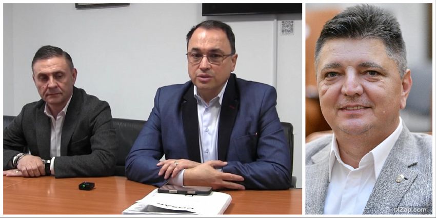 Marți, 17 martie 2026, în cadrul unei conferințe de presă susținute de primarul municipiului Focșani, Cristi Valentin Misăilă(foto mijloc) , alături de viceprimarul Adrian Nicolae Vulpoiu( foto stânga) s-a anunțat faptul că directorul Societății de Salubrizare și Servicii Publice Focșani S.A., Laurențiu Marin( foto dreapta) și-a înaintat demisia,