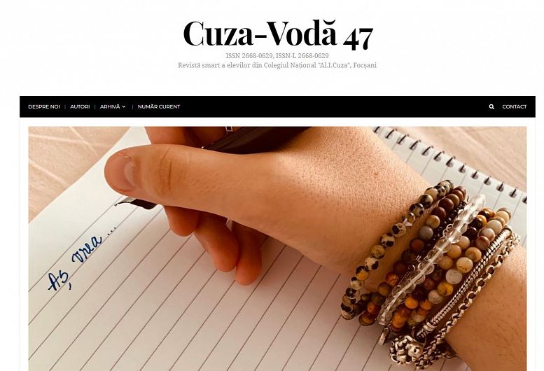 Sursă foto: Articolul „Aș vrea”, scris de Daria Antonescu în noul număr al revistei digitale Cuza-Vodă 47