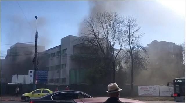 Incendiu la spital Constanta Foto: captura video.Foto:Hotnews.ro