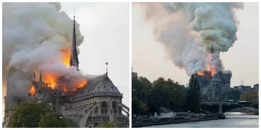 Video Incendiu Violent La Catedrala Notre Dame Din Paris Una