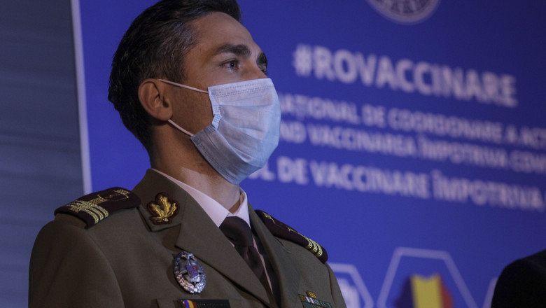 Medicul militar Valeriu Gheorghță este coordonatorul campaniei naționale de vaccinare anti-COVID Foto: Inquam Photos / Octav Ganea