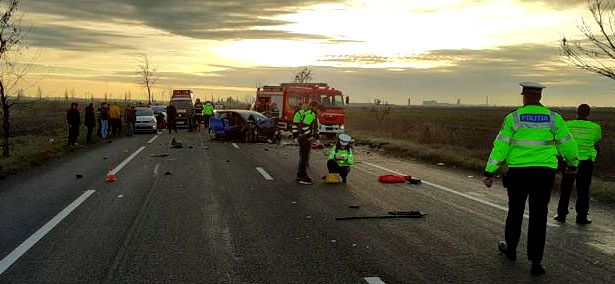 Tragedie pe DN2 E85. Trei persoane au decedat și alte patru au fost rănite în ziua de Crăciun. Sursa foto: Digi24