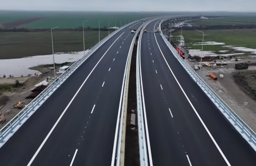 Autostrada Moldovei A7, la nord de Focsani / Sursă: Captură YouTube.Credit foto:hotnews.ro