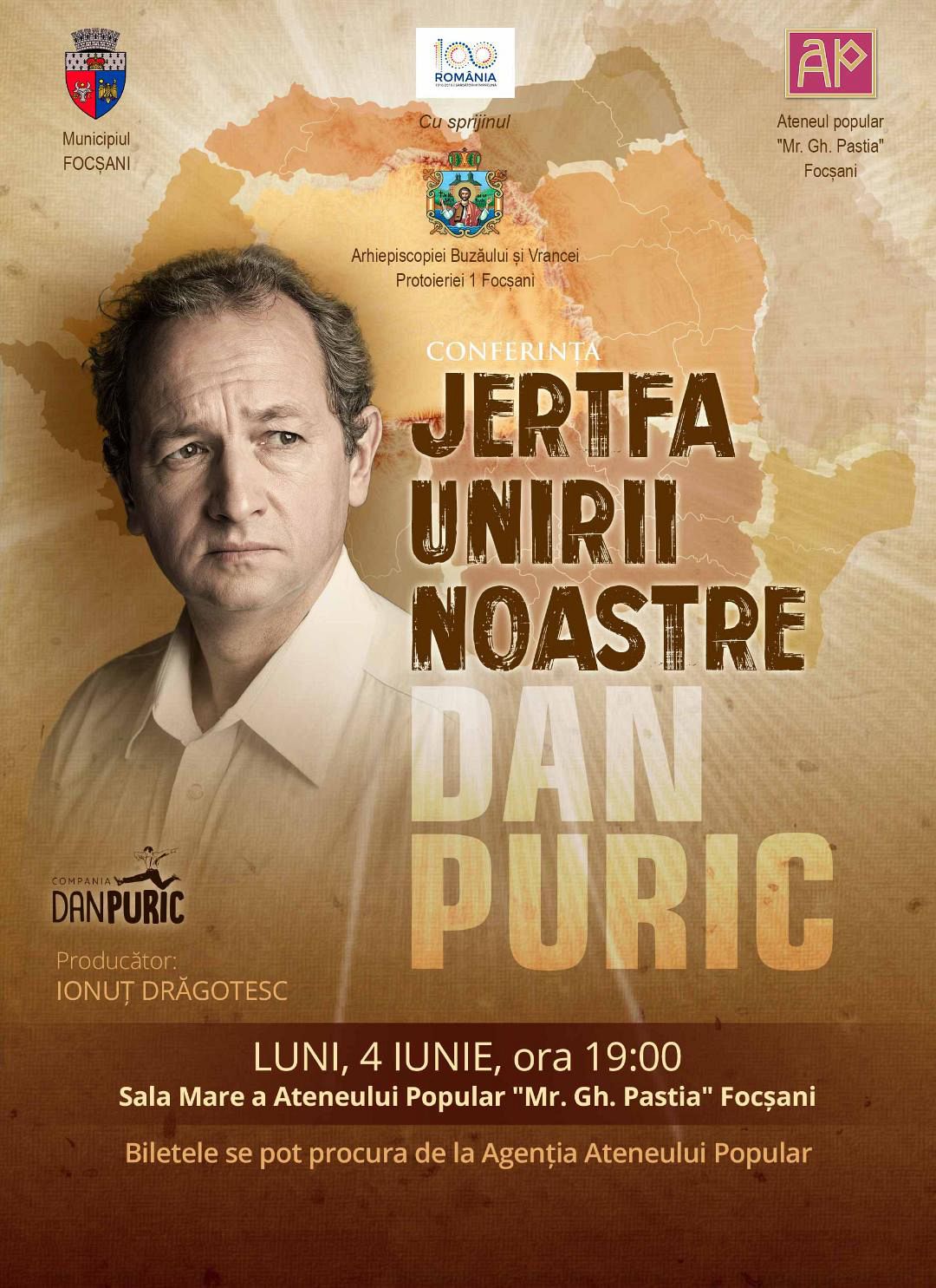 Conferin Cu Bilet De Intrare Pl tit Sus inut De Dan Puric La 