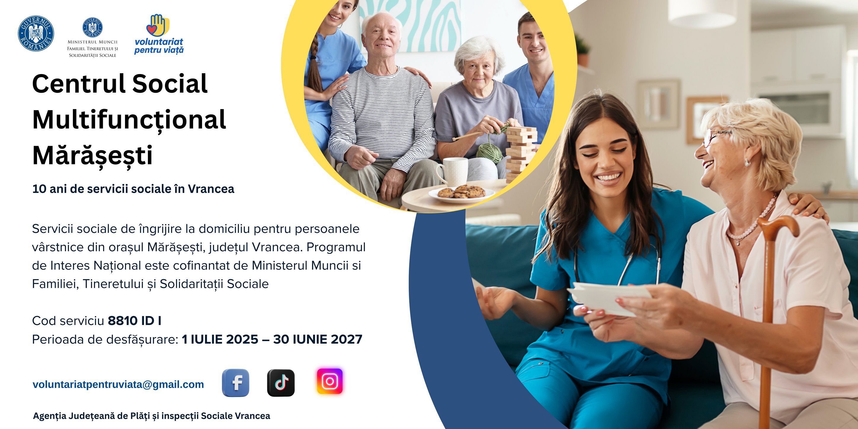 Grijă și demnitate pentru vârstnicii din Mărășești: un nou serviciu ...