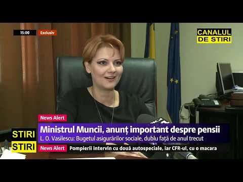 Olguța Vasilescu Legea Pensiilor Merge Săptămana Viitoare La