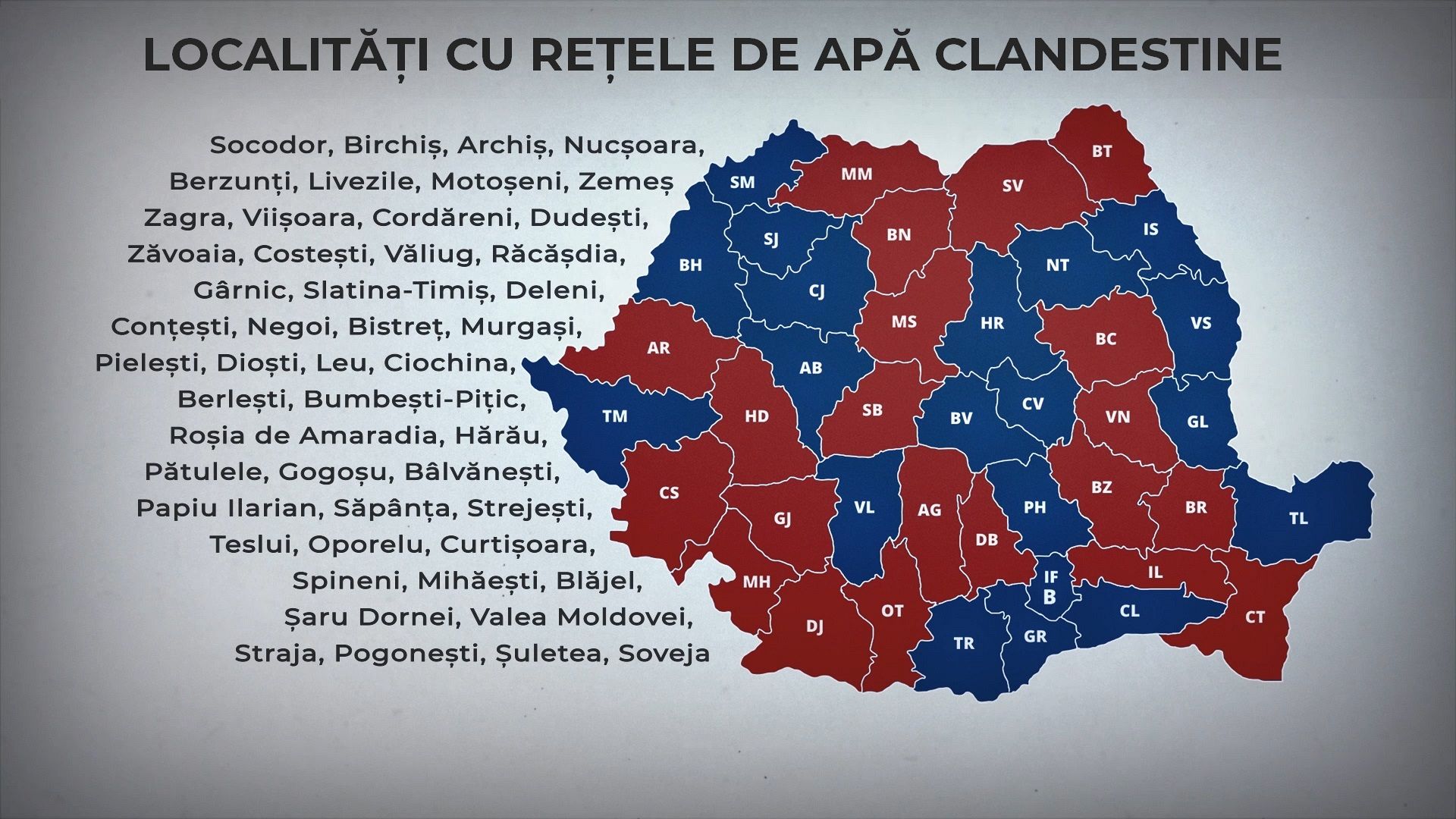 soveja harta rutiera Rețeaua de apă de la Soveja apare pe o listă a rețelelor 