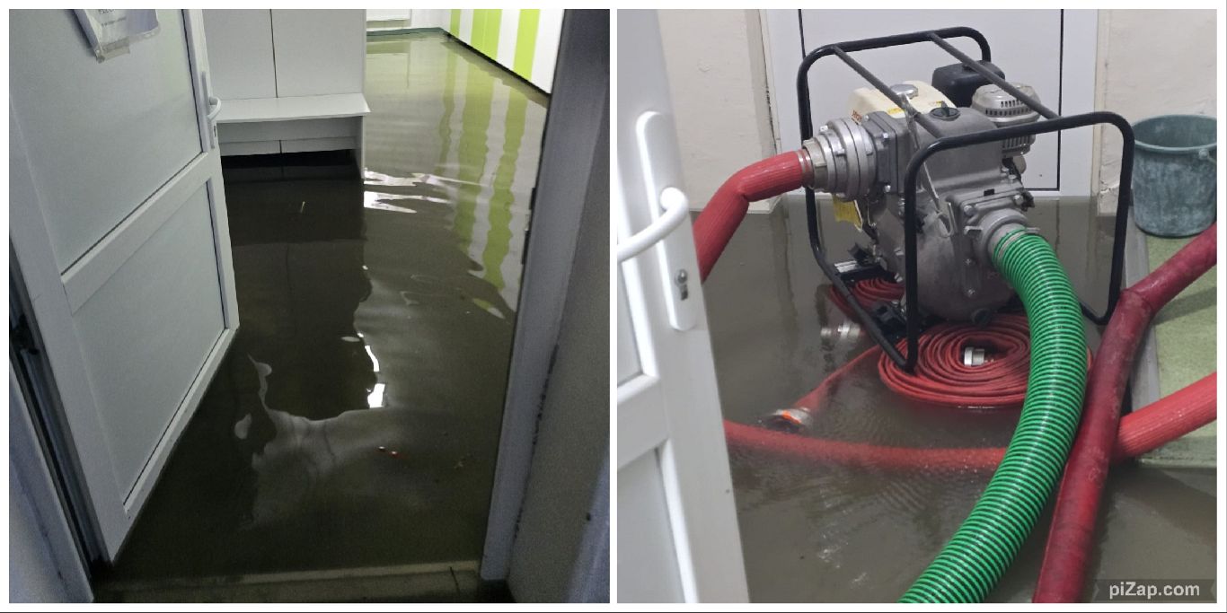 Spitalul Județean Focșani, grav afectat de inundațiile din 6 iunie