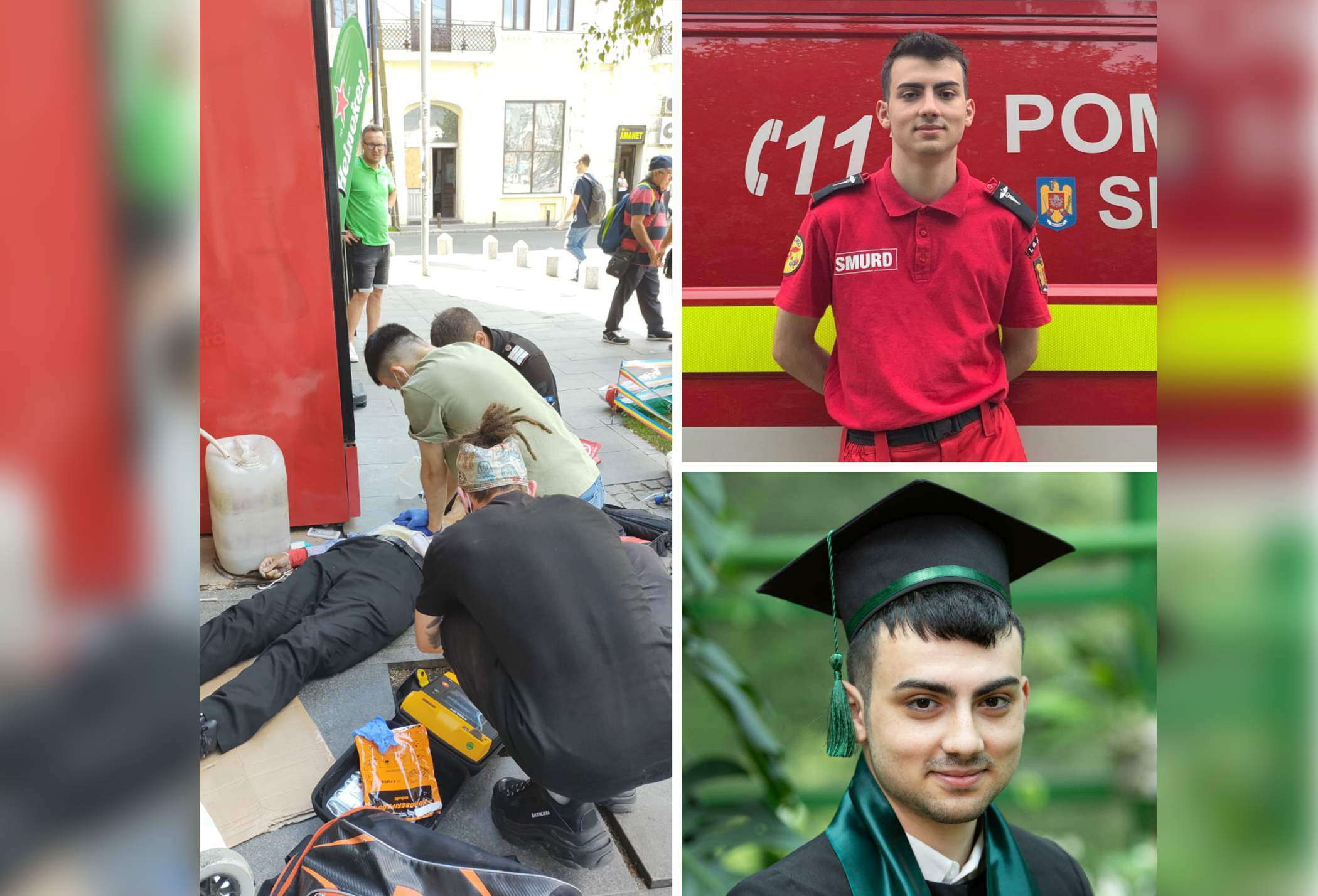 Un voluntar SMURD de la ISU Vrancea a salvat viața unui bărbat în București chiar în ziua absolvirii facultății - Vimarsana News